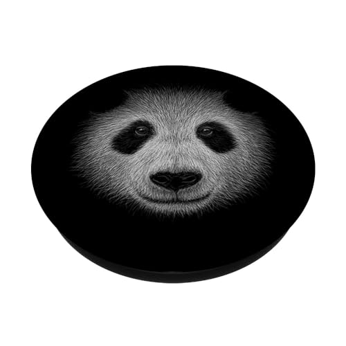 panda art dessin occasionnel au crayon panda PopSockets PopGrip Adhésif – vue 2