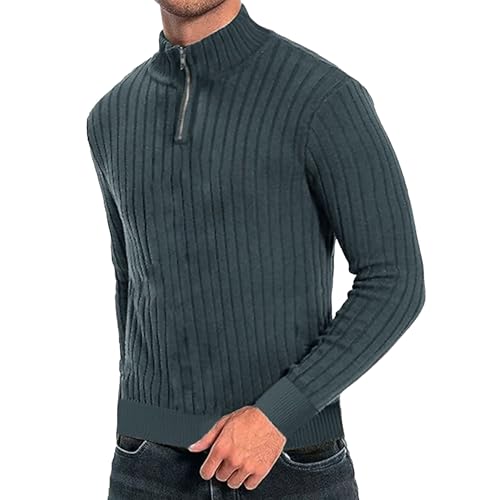 Pull à fermeture éclair 1/4 col montant élégant pour vos sorties décontractées