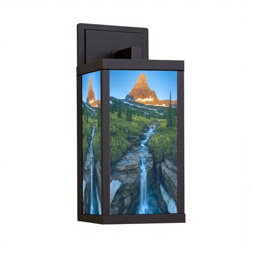 DERUINVAIO Outdoor Wall Light Fixtures Reynolds Mountain Logan Pass Glacier
