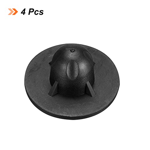 PATIKIL Camping Chair Foot, 4 Pack 16mm Tubing Dia Detachable Anti-Slip Stool Feet Replacement for Hiking Outdoor Black - Image 4