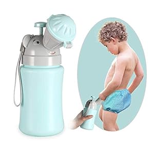 ONEDONE Portable Potty Baby Child Potty Urinal Emergency Toilet for Camping Car Travel and Kid Potty Pee Training (Blue)
