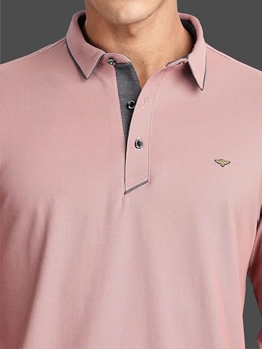 Image of STELLERS Men's Full Sleeve Polo T-Shirt | Premium Cotton | streatchable | Enzyme bio Washed | Feather Touch Feel | Sustainable