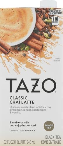 TAZO Classic Chai Latte Concentrate, 32 oz Carton - 3