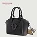 True Religion Women's Satchel Bag, Small Crossbody Purse Handbag with Adjustable Removable Shoulder Strap, Black