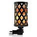 Himalayan Glow 1808 Natural Salt lamp, Vintage Style Night light, Wall Plug in, 360 Rotatable by WBM