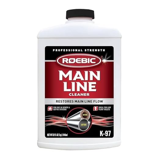 Roebic K-97 Main Line Cleaner, Exclusive Bacteria Digests Paper, Fats, and Grease in Sewer and Septic Systems, 32 Ounces