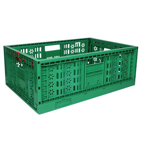 TEJAL 60 x 39 x 21 cm Caixa de armazenamento dobrável - verde (1 unidade - 45 litros) Cestos de pare