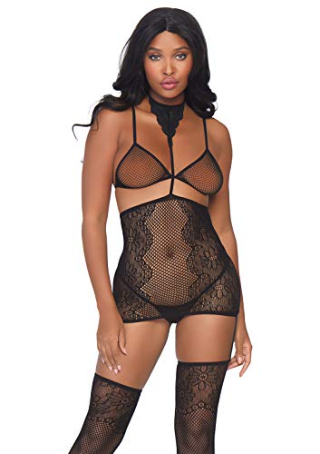 Bodystockings body en résille Leg Avenue noir taille unique pour femme