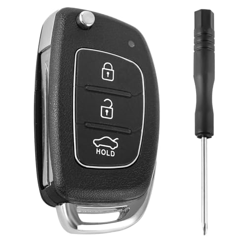 Trukafie Obudowa pilota zdalnego sterowania, typ noża, kluczyk samochodowy do Hyundai i20, i30, i40, ix20, ix30, ix35, ix45, ix55, Santa Fe, Tucson, Elantra, Accent