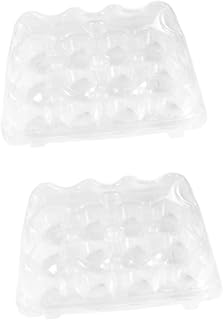VICASKY 2pcs PET Cupcake Carrying Box with Multi-slots for Cookies Xmas