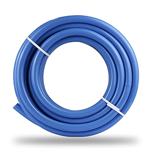 Bortaberg 4-Layer Garden Water Hose, Blue, 1/2 inch (12.5mm) for Drinking Water, Home Garden, Camping (30m)