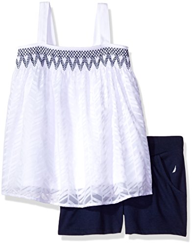 Nautica Girls' Tank Top with Fashion Short Set