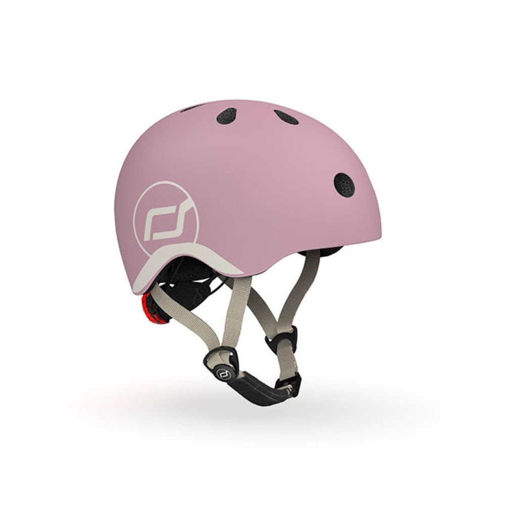Scoot and Ride & Baby Casco da bambino XX-Small a Small (45-51 cm), vestibilità regolabile, design leggero, traspirante, fibbia magnetica, certificazione di sicurezza - Wildberry