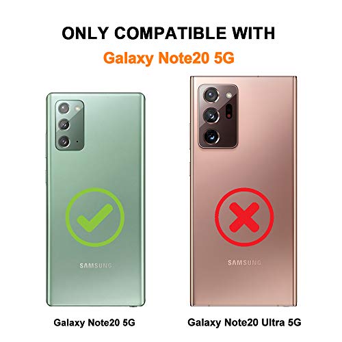 Mosnovo Designed For Galaxy Note 20 Case, [6.6 Ft Military Grade Drop Protection] Clear Shockproof Phone Cover For Samsung Galaxy Note 20 5G - Dahlia Bloom #TOP1