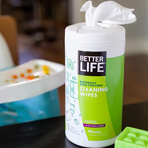 Better Life Natural All-Purpose Cleaning Wipes, Clary Sage & Citrus, 70 Count (Pack Of 2) #TOP6