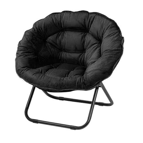 Grezone Saucer Chairs, Comfy Folding Cozy Faux Fur Living Room