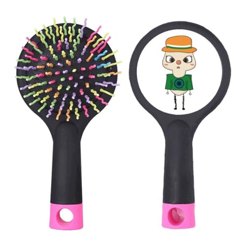 Brosse à cheveux démêlante anti-nœuds sans douleur à base coussin