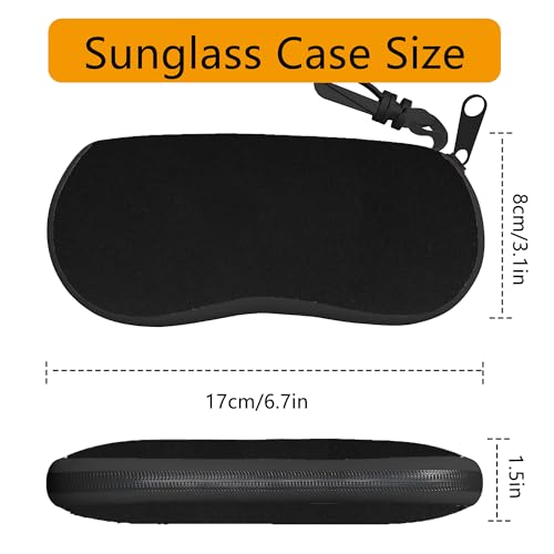 Image of Sunglass Case Soft Glasses Case 2 Pack Eyeglass Case With Hook Sunglass Organizer For Women