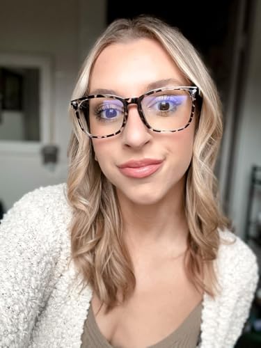 Image of VISOONE Blue Light Blocking Glasses Square with Anti Computer Glare for Gaming Women and Men MONTANA