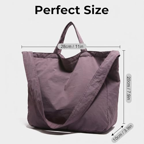 Bolso tote casual ligero con cierre y gran capacidad miniatura 3