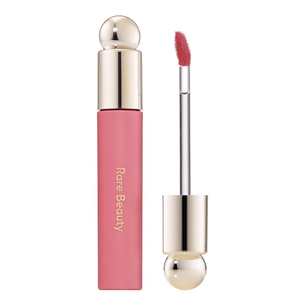 Rare Beauty Lip Gloss, Pink Shade with Gold Applicator | Glossy Finish, Doe-Foot Wand, Lightweight Formula, Buildable Coverage, Lip Colour-picture-23