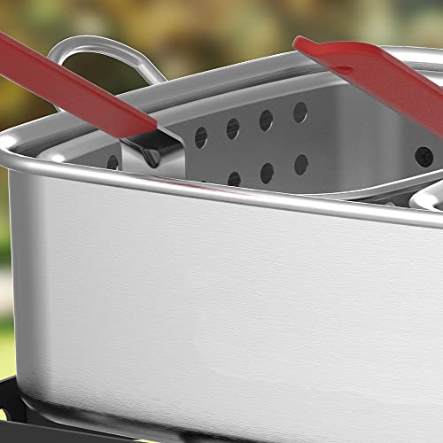 Nexgrill 18 Qt. Aluminum Fish Fryer With Double Basket, Outdoor Propane Deep Fryer, Outdoor Fully Welded Steel Stand, Perfect For Outdoor Cooking, Outdoor Portable Cooker, 840-0006 #TOP3