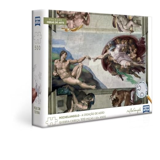 Michelangelo - A Criação de Adão - Quebra-cabeça 500 peças