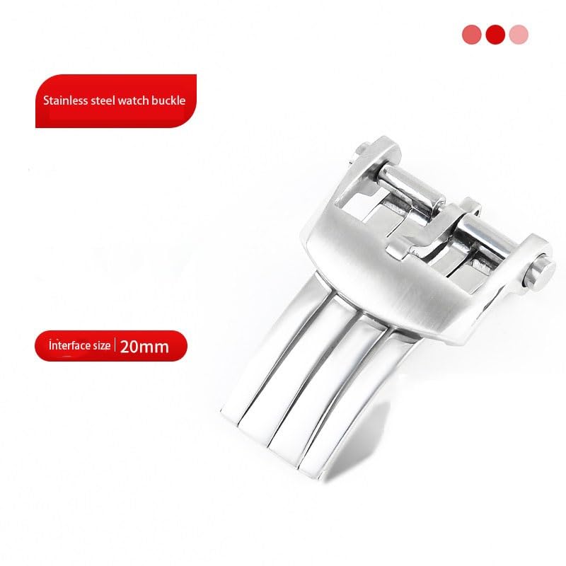 Hebilla plegable de acero inoxidable para accesorios de correa de reloj de repuesto 6