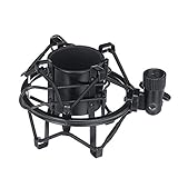 ETOPARS Universal Microphone Shock Mount Mic Anti Vibration Suspension Studio Shock Mount Holder Clip 50mm for 48mm-60mm Diameter Condenser Mic Black - Image 7