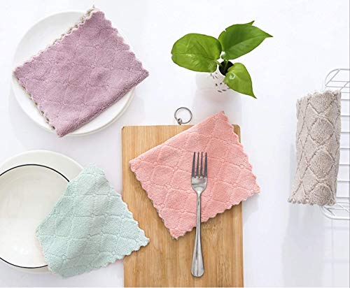 Pano de cozinha de 12 pacotes, panos de cozinha premium, panos de cozinha superabsorventes de veludo
