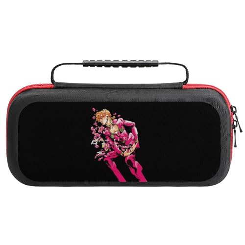 Switch ケース ジョジョの奇妙な冒険 ジョルノ・ジョバァーナ Switch ゲーム機用収納バッグ スイッチカバー 20枚カード収納可 有機elモデル対応 防塵/防汚/耐衝撃 持ち運び便利 キャリングケース 収納バッグ