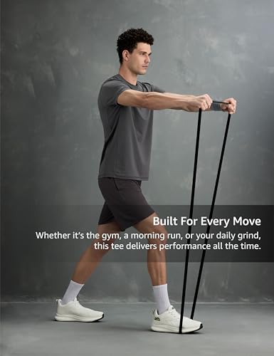 Image of Symbol Premium Men's Solid Regular Fit Sports Stretch T-Shirt | Round Neck | Raglan Sleeve | Moisture-Wicking | Activewear | Running | Gym | Plain (Available in Plus Sizes)