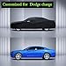 Car Cover Custom Fit for Dodge Charger 2006-2025, Waterproof All Weather Full Exterior Cover Rain Sun Hail Protector Car Cover with Door Zipper