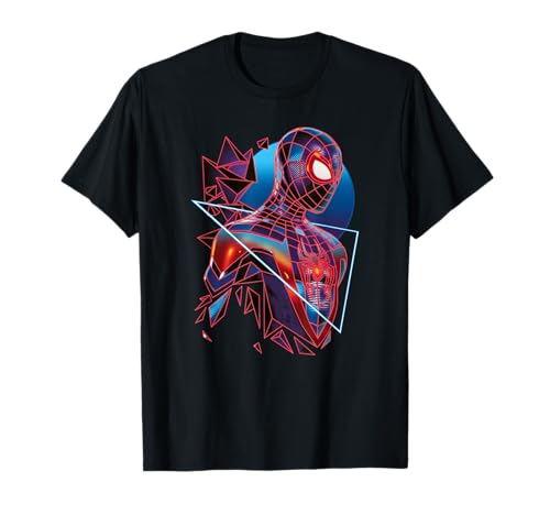Marvel Spider Man: Miles Morales Game Digital Neon Camiseta