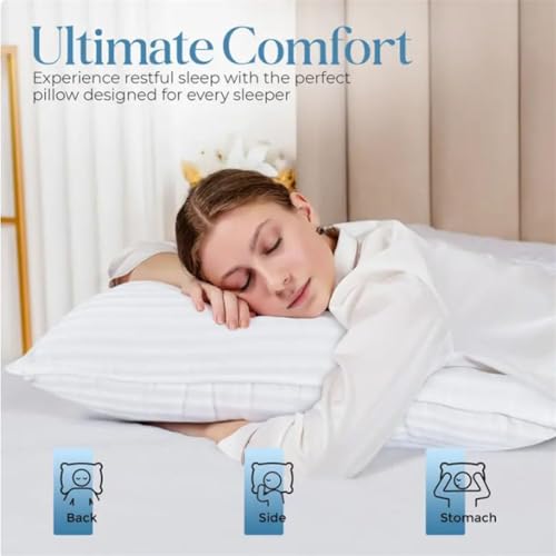 Set 2 Almohadas de poliéster Queen ergonómicas miniatura 2