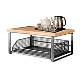 Solution de rangement réglable : le support organisateur pour four à micro-ondes comprend des compartiments de rangement réglables qui optimisent l'espace sur le comptoir de la cuisine tout en garantissant un accès facile aux articles fréquemment utilisés, ce qui le rend idéal pour organiser les nécessités de cuisine dans des zones compactes sans encombrement.