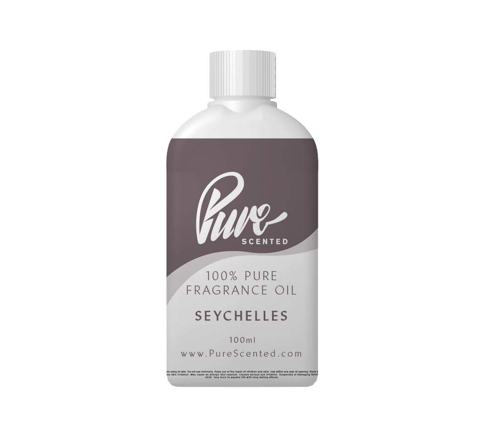 Pure Scented 100ml Fragrance Oil - Vegan & Cruelty-Free, for Candles, Soaps, Slime, Diffusers, Cosmetics, Wax Melts & DIY Crafts (1 x 100ml, Seychelles) — image 1