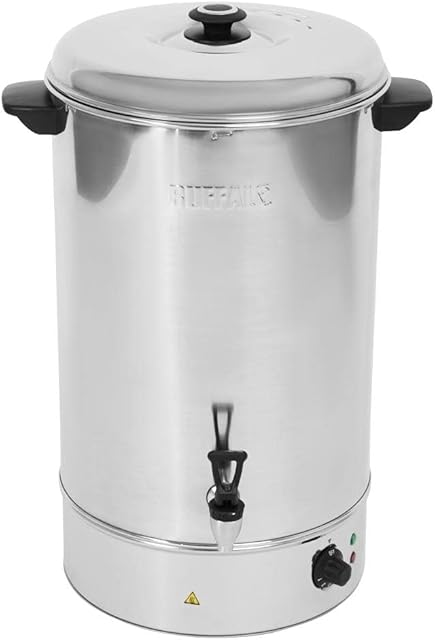 Buffalo 21838 Manual Fill Water Boiler 40Ltr, Silver