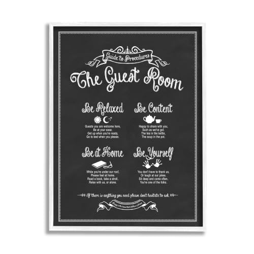 Stupell Industries 'The Guest Room Guide'| Framed Giclee Art