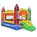 Cloud 9 Mighty Bounce House - Mini Crayon - Inflatable Kids Jumper without Blower