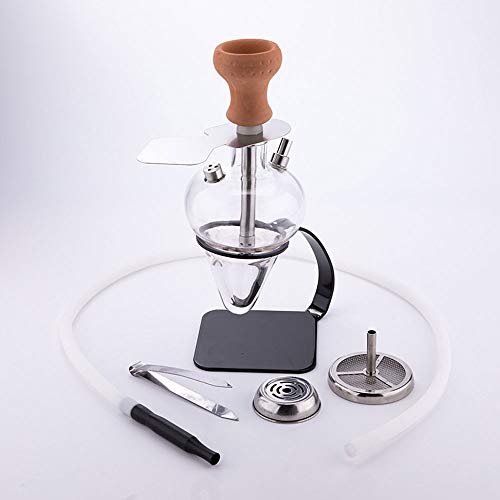 WJMT Deutsche Style Shiftah Set Glasvase Complete Set Hookah Shisha mit Silikon-Hukahnschüssel Seidenhakenschlauch – Bild 7