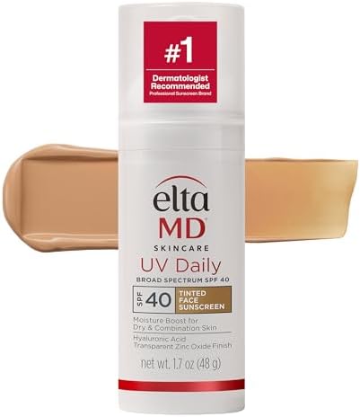 EltaMD UV Daily Face Sunscreen Moisturizer, Zinc Oxide, SPF 40 and SPF 50