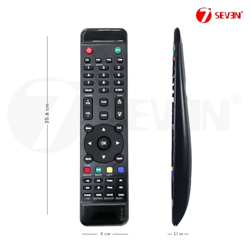 Image of 7SEVEN Compatible for Wybor Tv Remote Control Suitable for LCD LED Television - Match Your Existing Remote Exactly as Shown in Catalogue