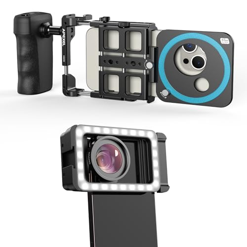 APEXEL Fill Light 15X Macro Lens & Video Kit