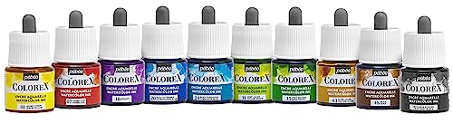 Pebeo Colorex stylo aquarelle multi-usage en flacon recharge d'encre liquide