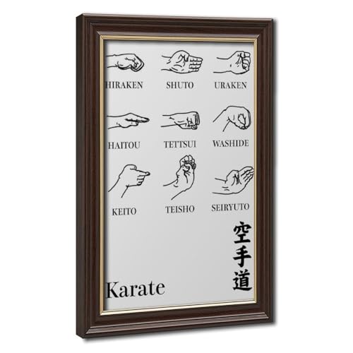 Impression sur toile karaté œuvre d'art martial murale premium