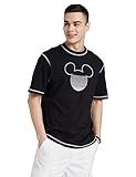Amazon Brand - Symbol Men's Graphic Oversized T-Shirt (SYM-A23-TSH-12-D_Jet Black,HD XL)