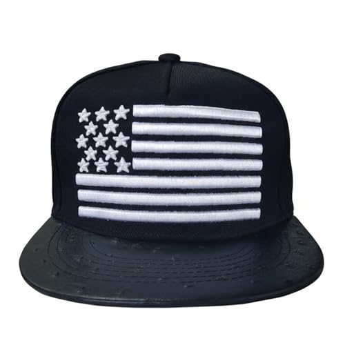 Image of USA Flag Baseball Cap American Patriotic Trucker Hat Father Dad Mother Mom Adjustable Sportswear Hat for Men Women Adults