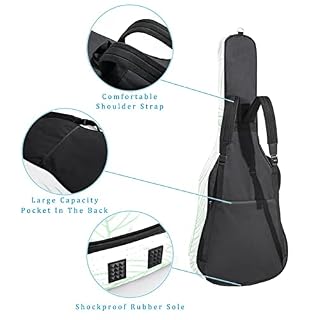 Housse imperméable pour guitare acoustique avec double bandoulière et poche Motif lettre inspirante, Multicolore 02, 42… - Les Beatles, Paul McCartney, John Lennon, RIngo Starr, George Harrison Housse imperméable pour guitare acoustique avec double bandoulière et poche Motif lettre inspirante, Multicolore 02, 42… – Image 3