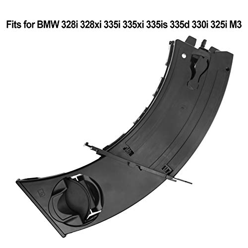 Nahntaipy Car Replacement Cup Holder Fits For Bmw E90 E91 E92 E93 318I 325I 328Xi 330I 330Xi 335I 335Xi 335D M3, 51459173463 Retractable Cup Holder Left Drivers Black #TOP3
